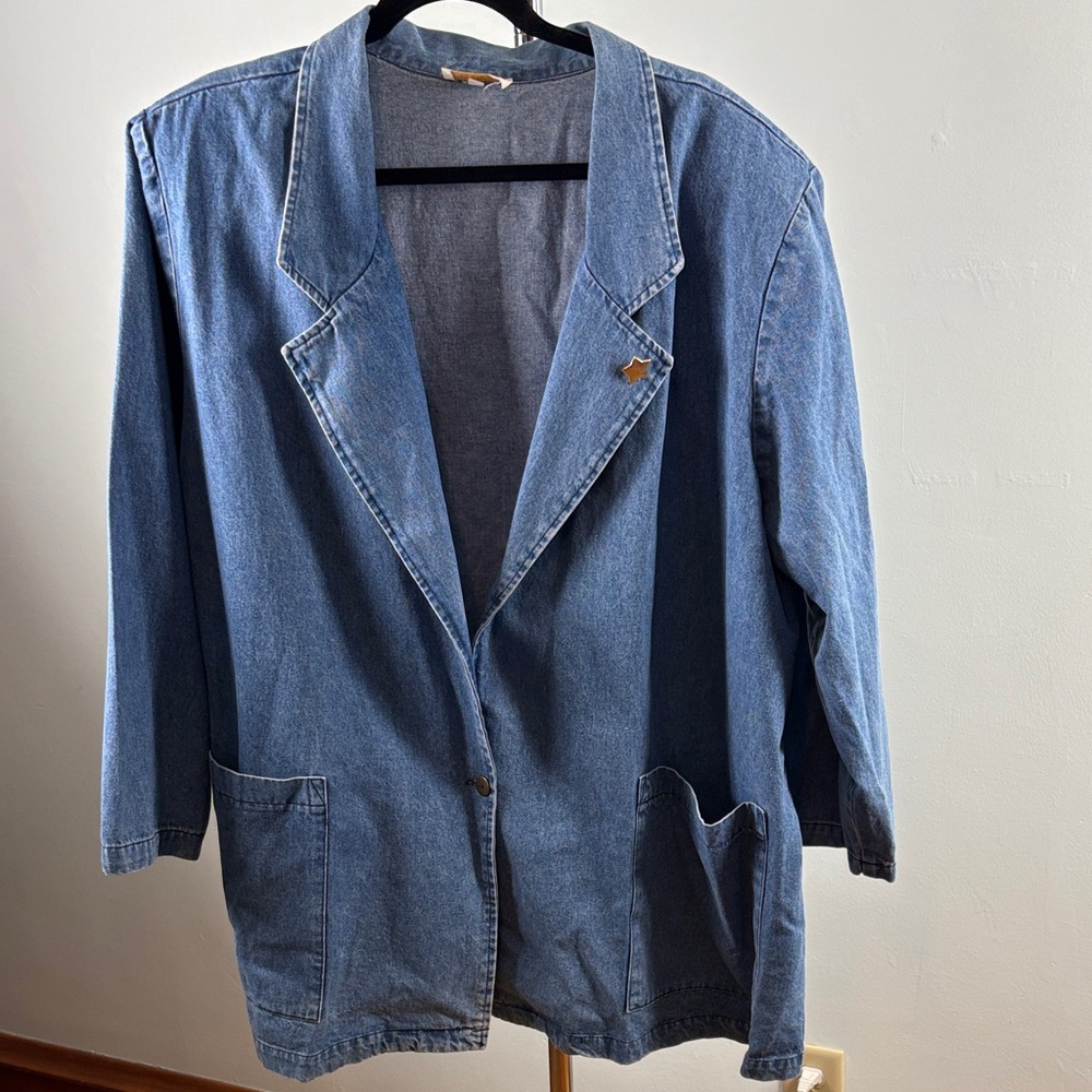 Denim blazer